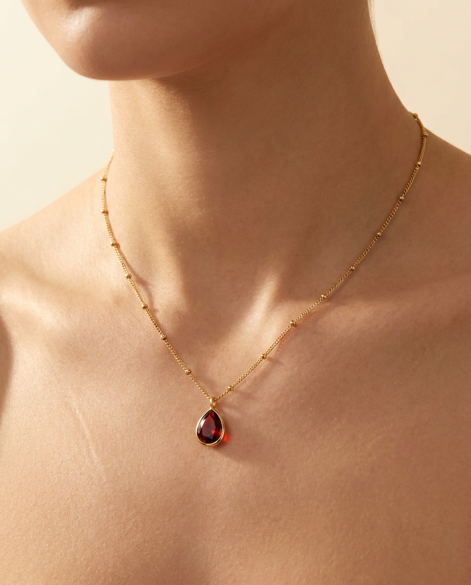 Birthstone Pendant Necklace