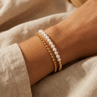 Auréa Gold Pearl Bracelet – Waterproof 14K Gold-Plated